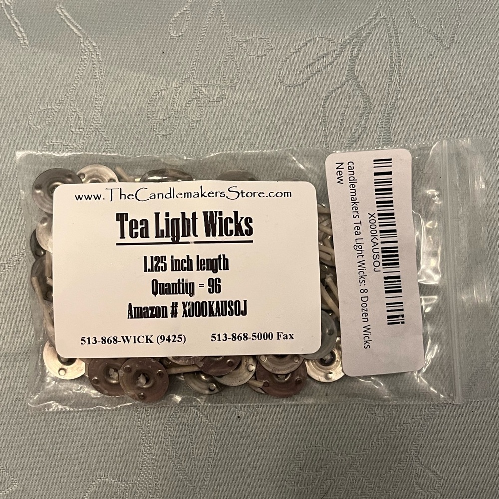New 96 candle tea light wicks